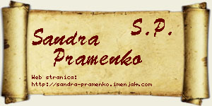 Sandra Pramenko vizit kartica